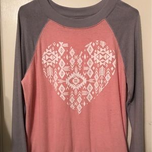 LS heart thin sweater♦️