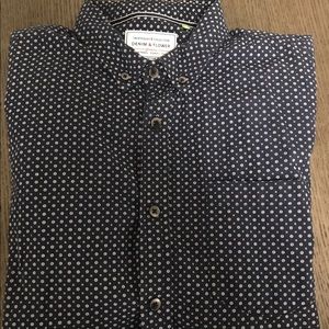 Denim & Flower Blue Button Down Shirt - Size M