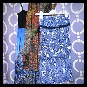 3 strapless beach summer comfortable sundresses