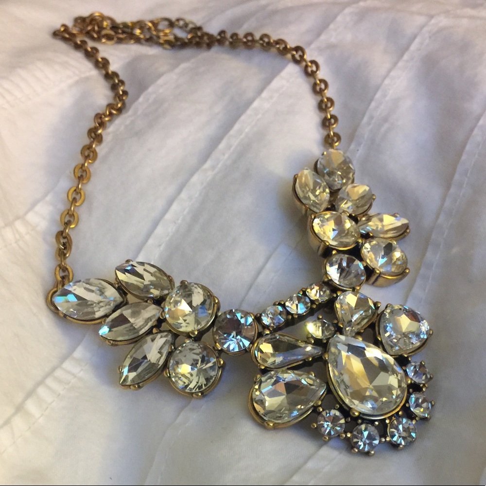 Gold J. Crew statement necklace