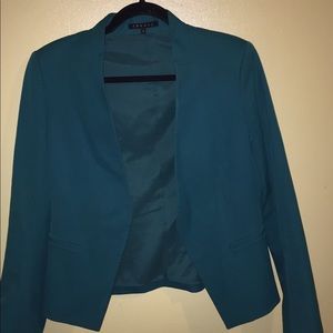 THEORY BLAZER Emerald Green Size 6, Long Sleeve