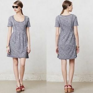 Anthropologie Dulcie Space Dye Dress Gray Blue