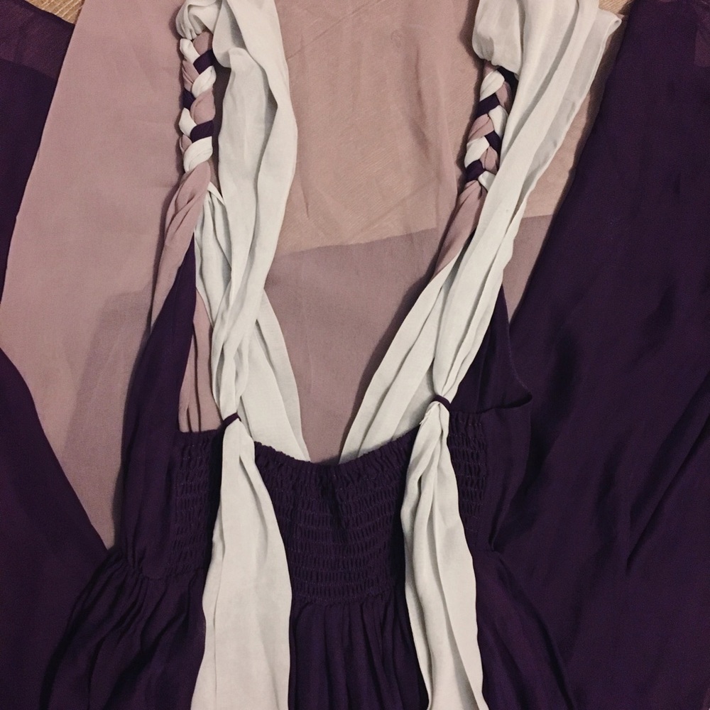 Color Block Long Dress - Picture 5 of 7