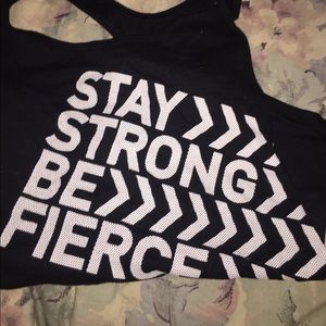 Black Racerback Workout Tank