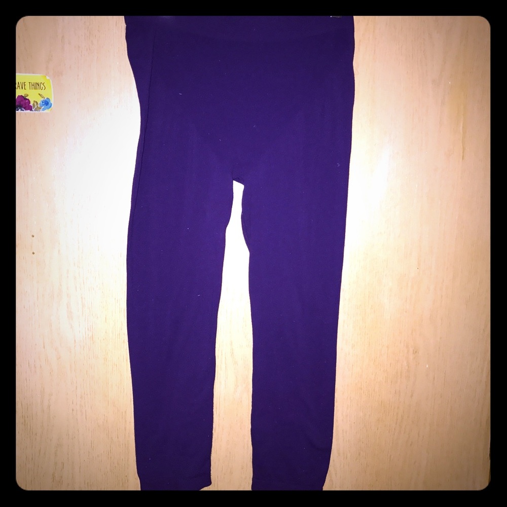 Purple full length teggings