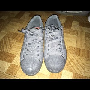 Gray Adidas Superstar - Pharrell