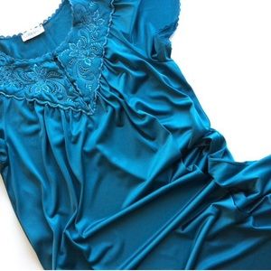 royal blue vintage nightgown