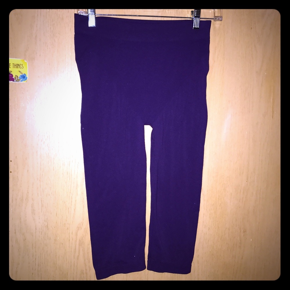 Purple Capri length teggings
