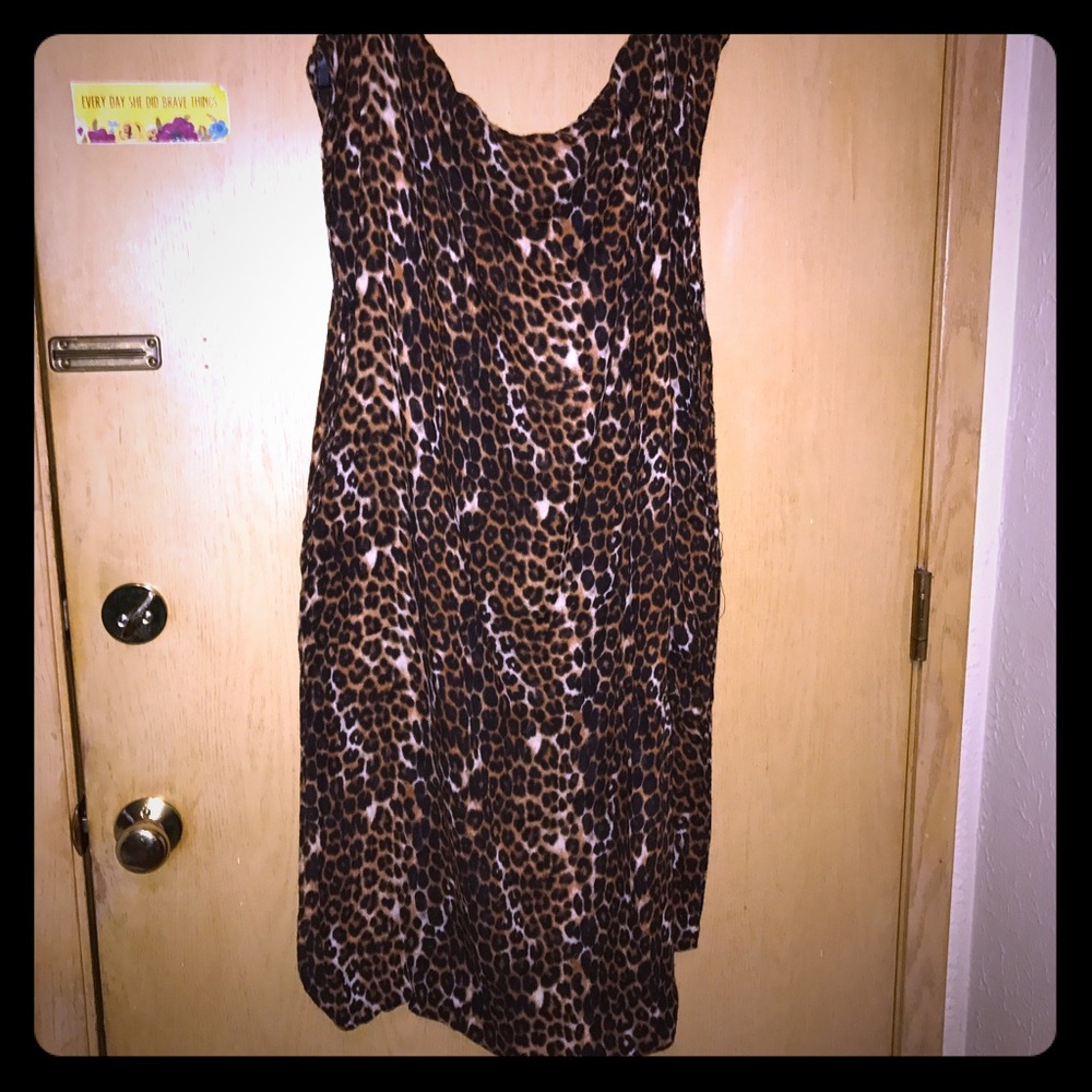 Leopard print infinity scarf
