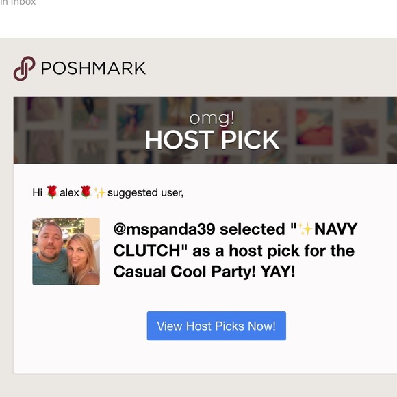 💕💝NAVY CLUTCH - Picture 3 of 5