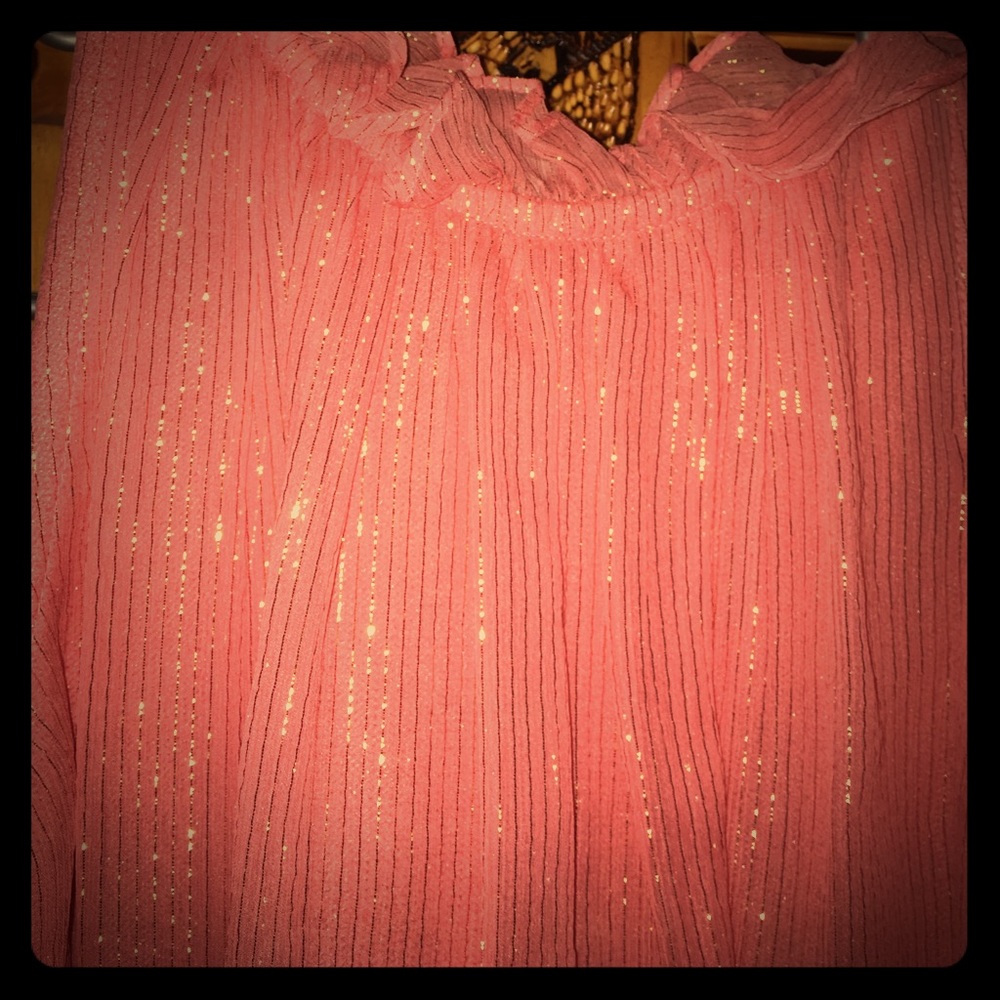 St. John shimmer top dress in watermelon