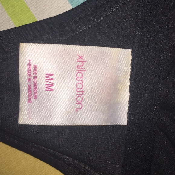 Black bandeau bikini top with optional strap π - Picture 3 of 3