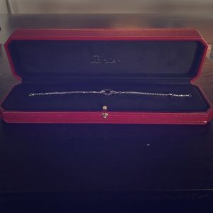 Cartier Love Diamond Mini Ring Gold Chain Bracelet