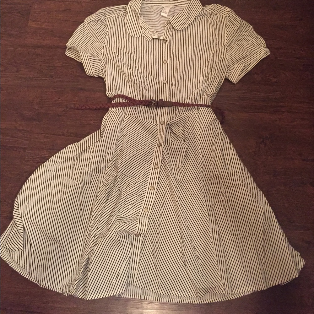 Collared Stripped Dress