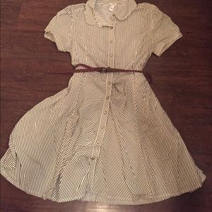 Collared Stripped Dress