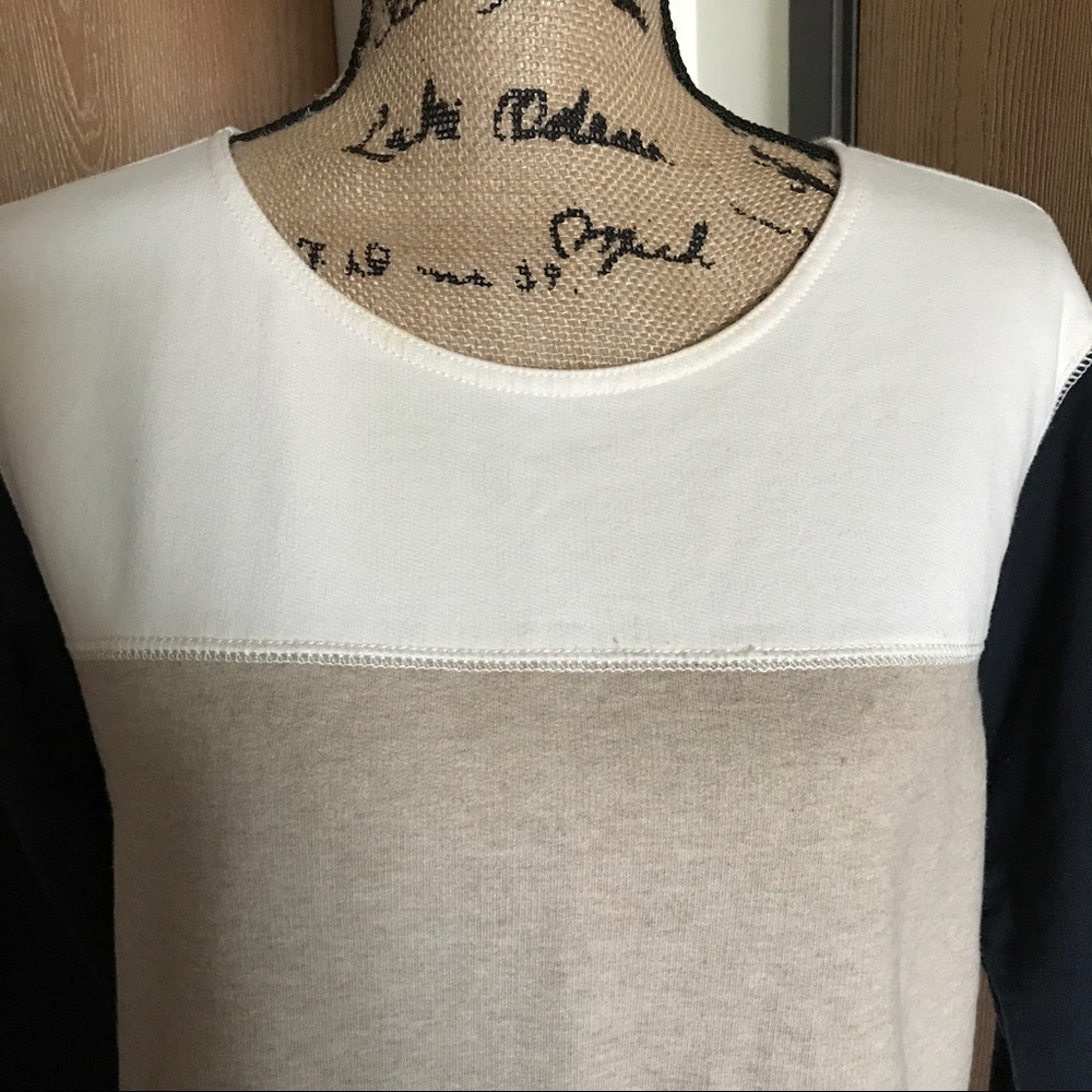 J.Crew Back-Zip Colorblock Sweatershirt - Picture 6 of 8