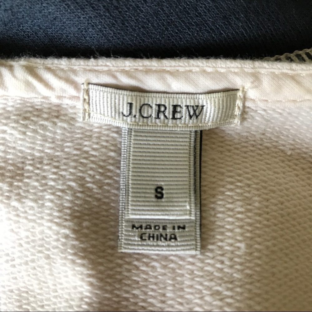 J.Crew Back-Zip Colorblock Sweatershirt - Picture 7 of 8
