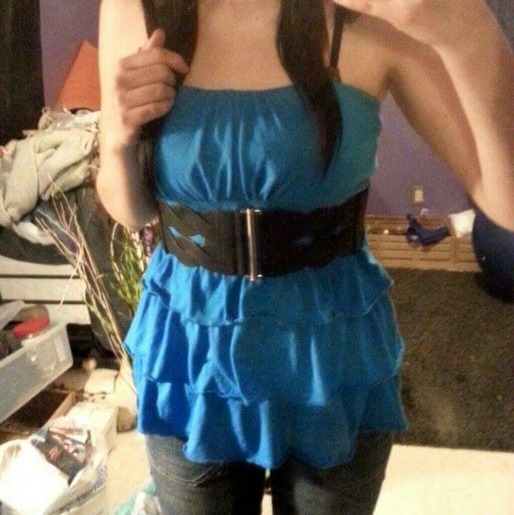 Ruffley cute babydoll tube top - Picture 2 of 2