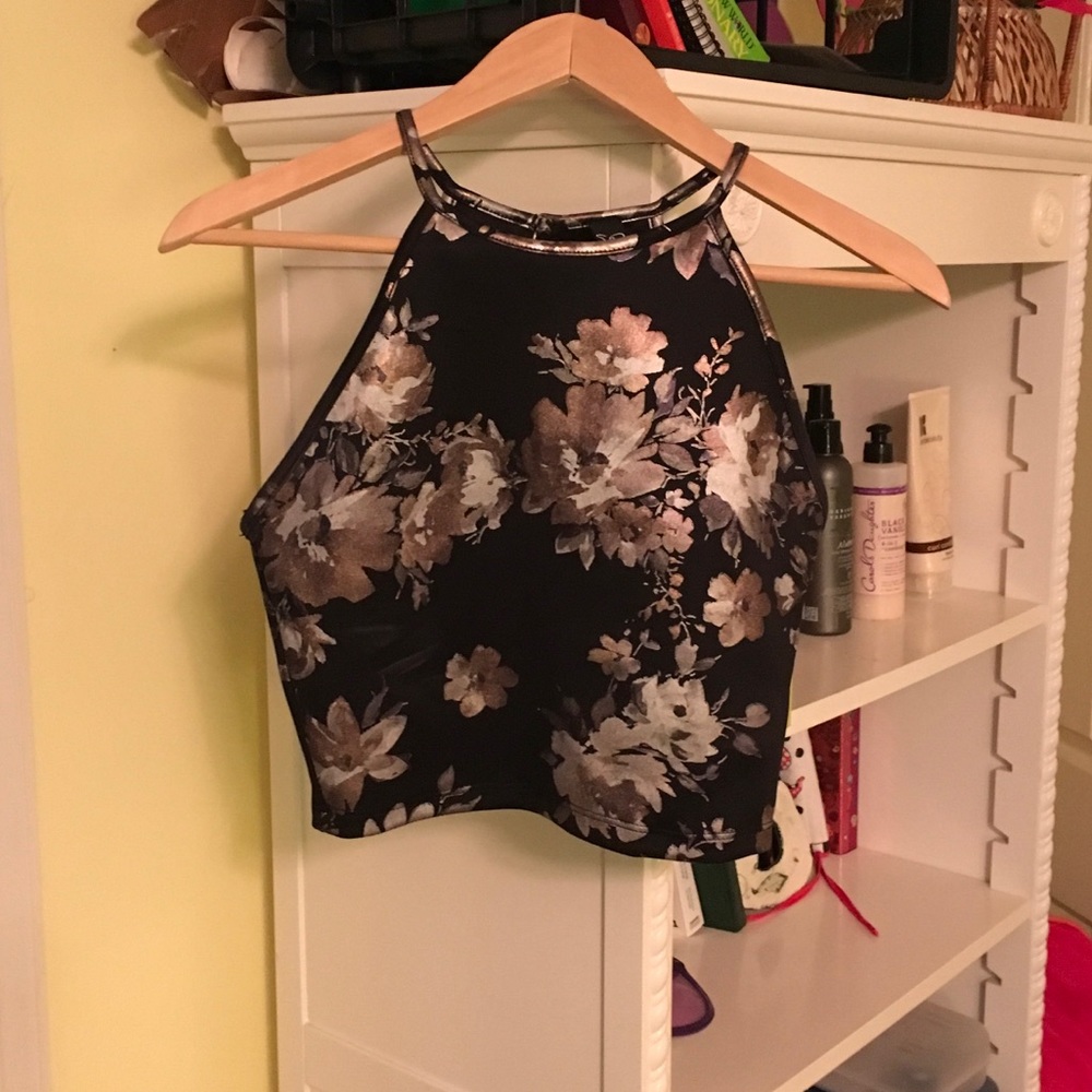 Floral Dressy Crop Top