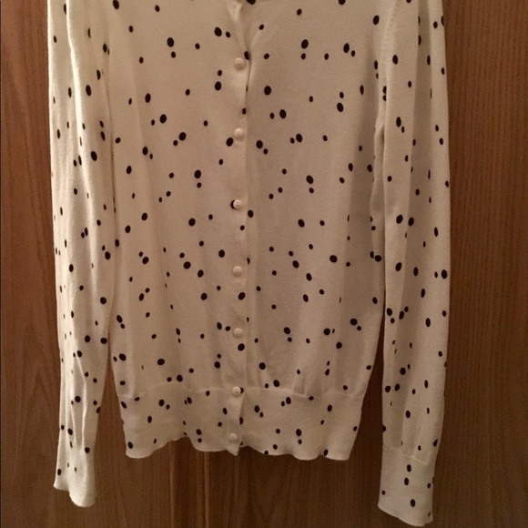 LOFT Polka Dot Cardigan - Picture 3 of 4