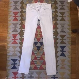 J Brand pencil leg white jeans