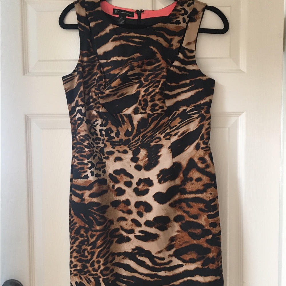 Animal print bodycon dress