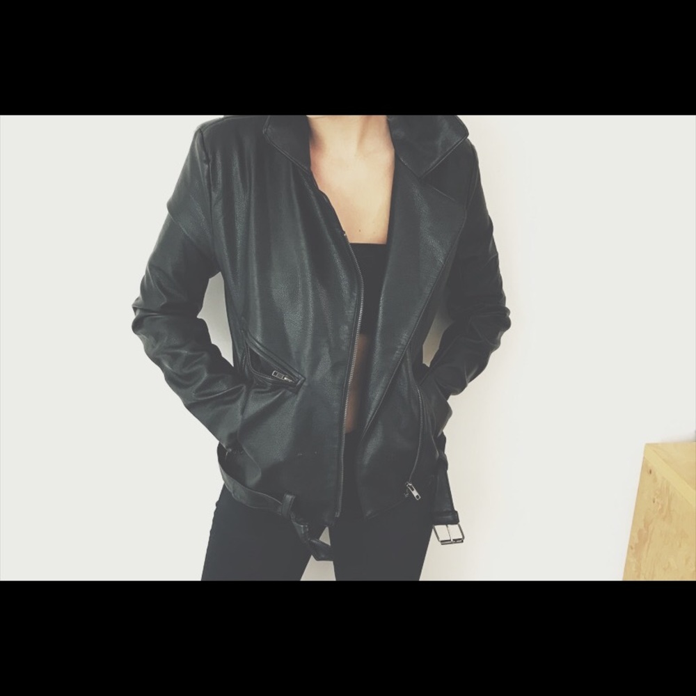 Fake Leather Jacket