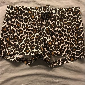 Leopard print shorts