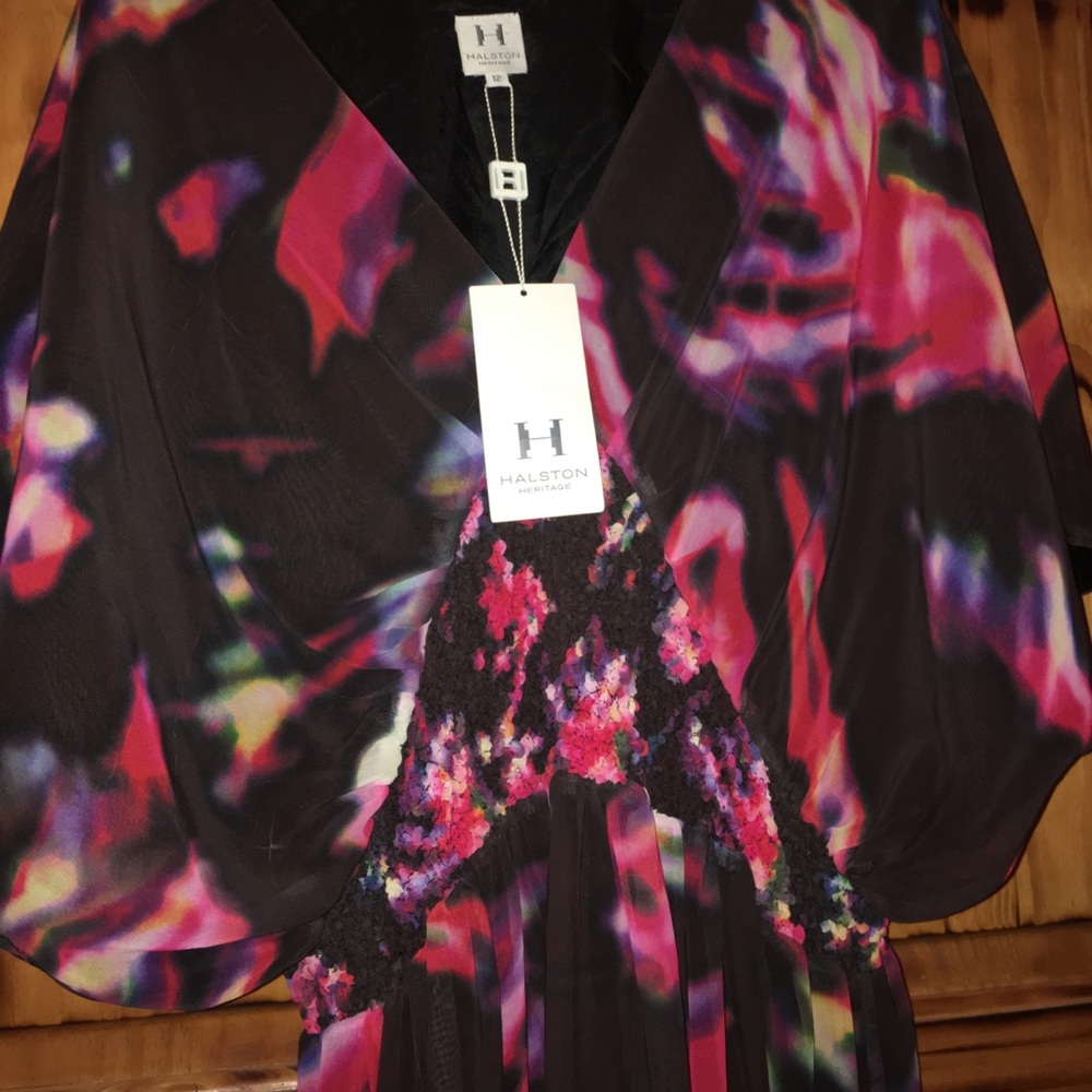 Halston Heritage tie dye dress size 12