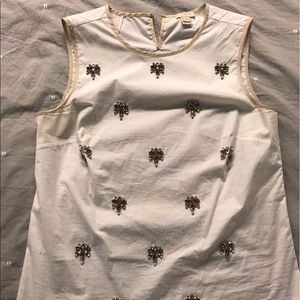 Jeweled tank top