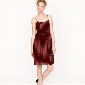 J Crew Striped Derby Dress