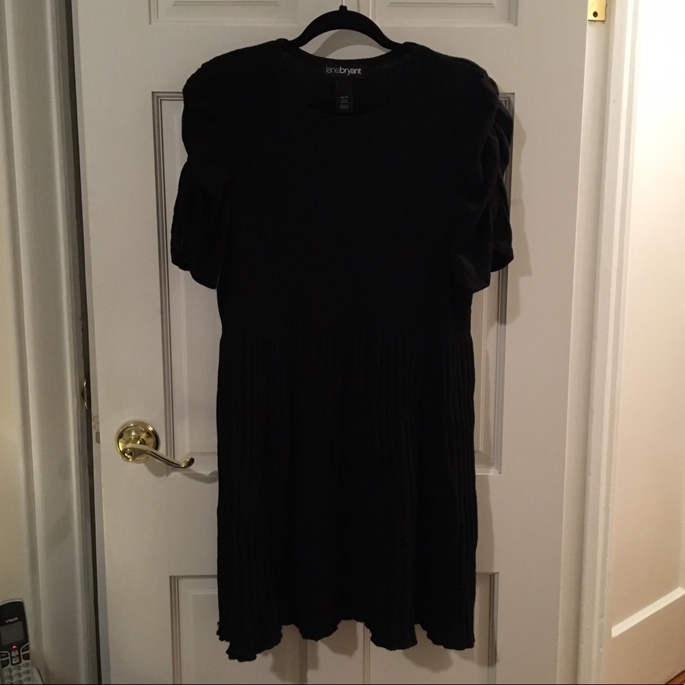 lane bryant - sweater dress - black