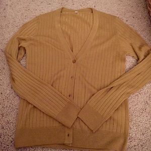 Sale❤️NWoT muji mustard color cardigan size Small