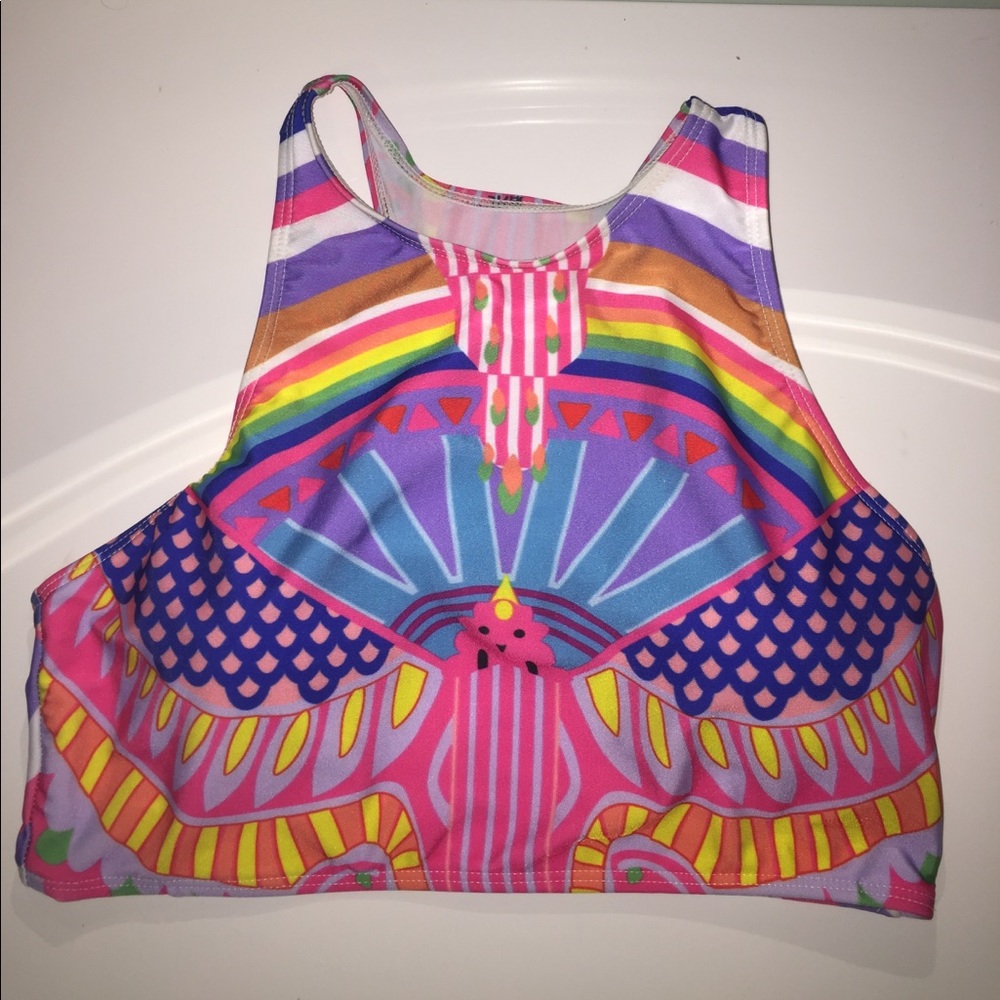 Multi colored swimsuit top