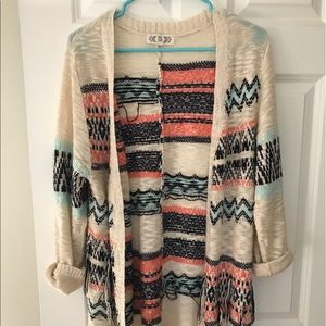 Tribal long sleeve sweater