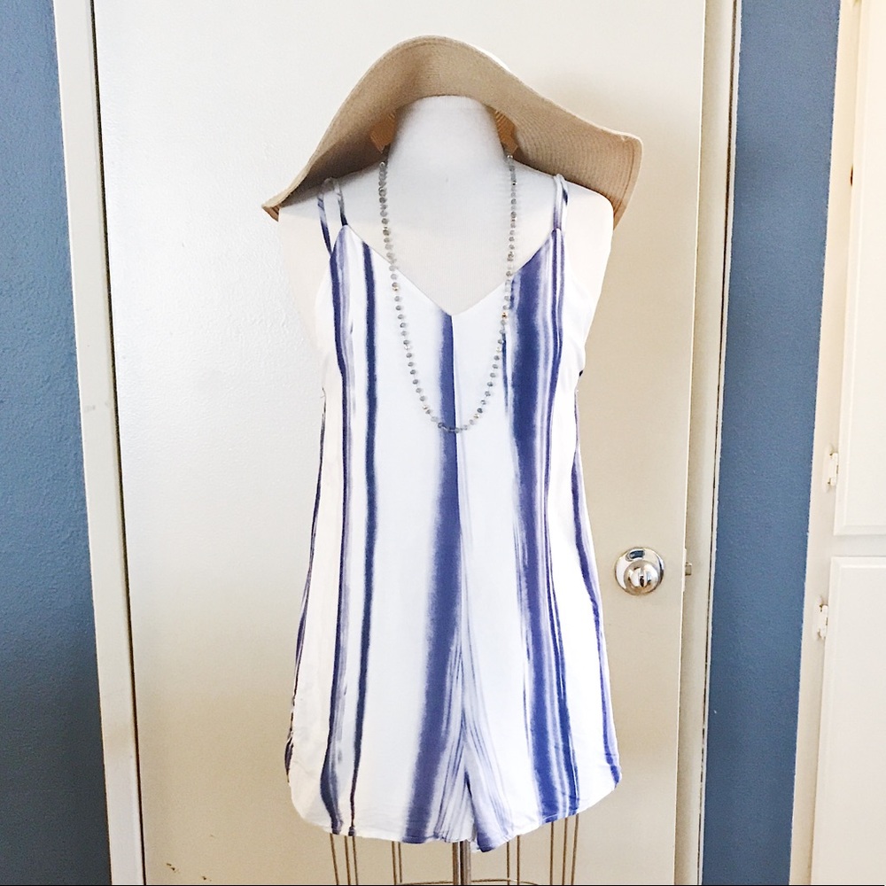 Tie Dye Stripe Romper
