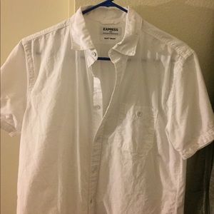 Express casual short sleeve button up