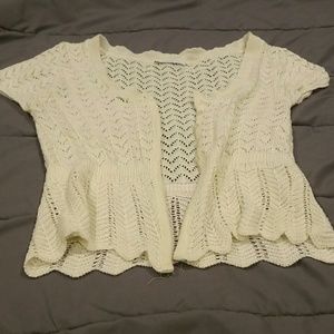 A small white Charlotte Russe sweat shirt