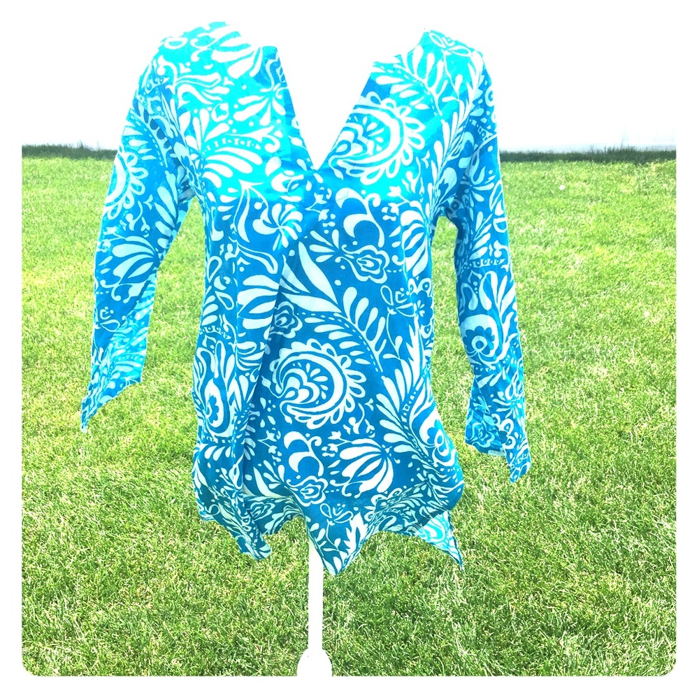 Tropical Bathing Suit Cover Up