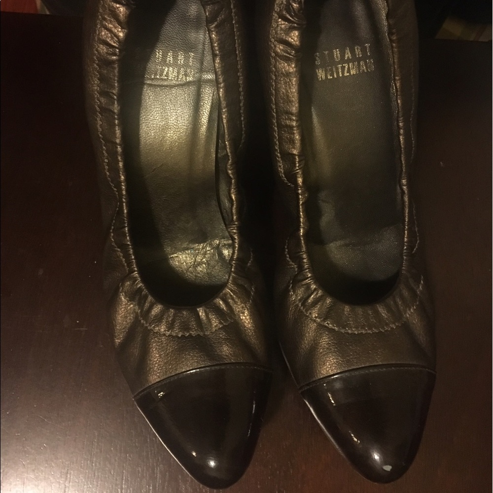 Stuart Weitzman Brown Bronze Heels