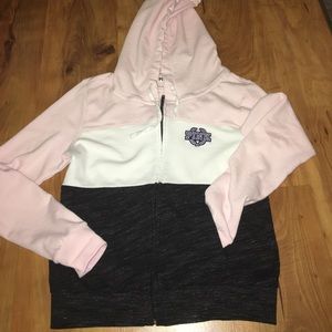 Pink zip up hoodie from Victoria's Secret size M