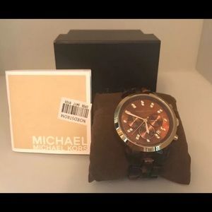 Michael Kors Oversized Tortoise Watch