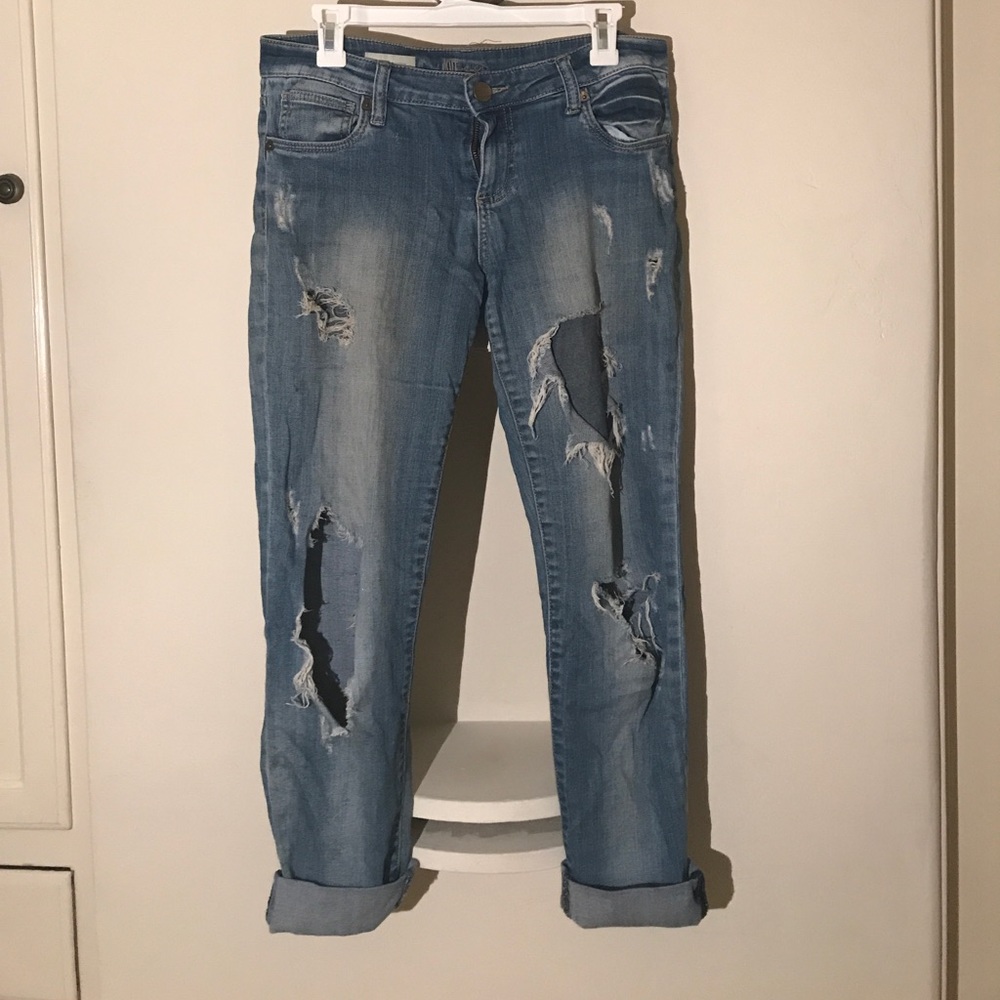 Kut from the Kloth distressed boyfriend jeans