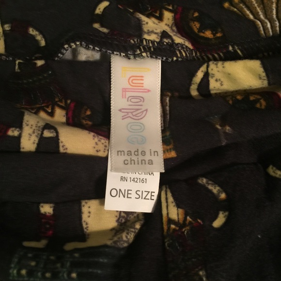 🖤LULAROE🖤 Egyptian Cats Print Leggings, OS - Picture 3 of 6