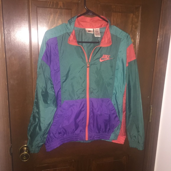 purple and orange nike windbreaker