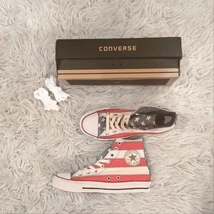 RARE American Flag Converse Hightops