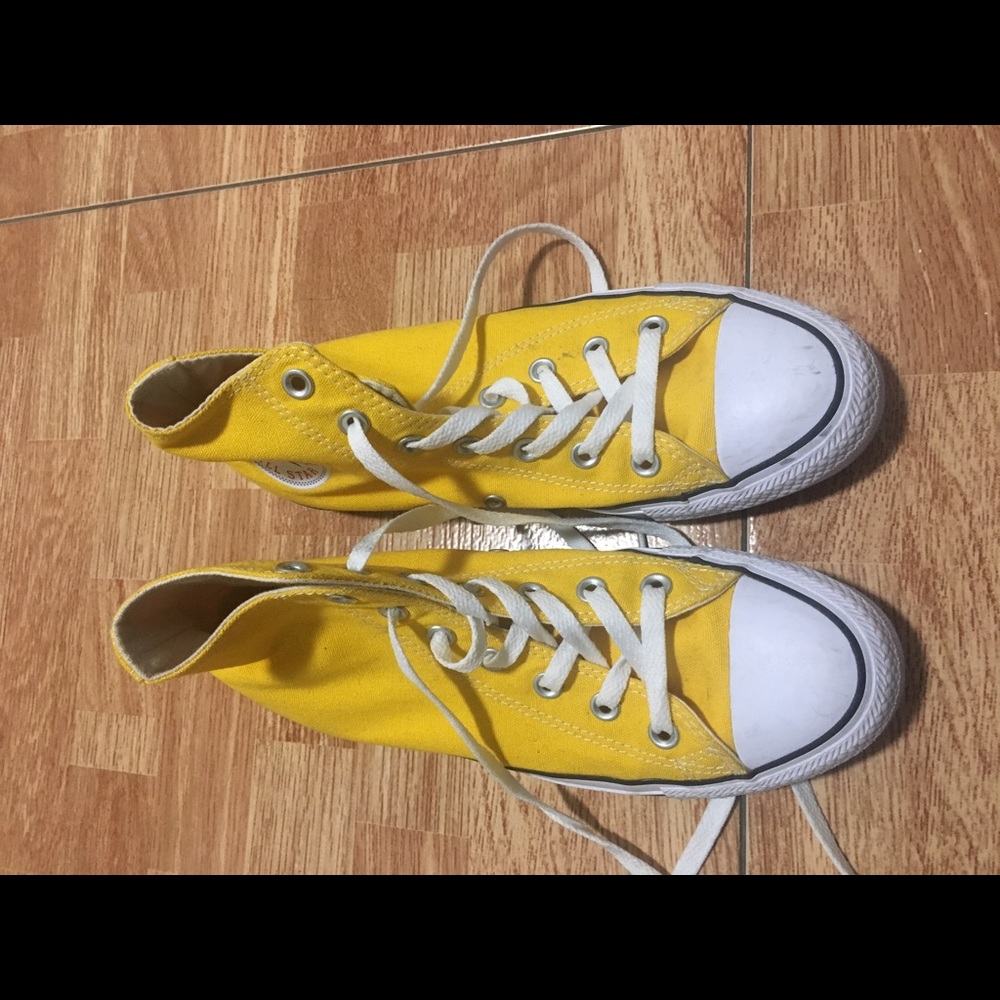 Yellow High Top Converse