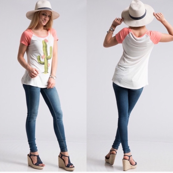 Fun Cactus Baseball Top - Picture 2 of 8