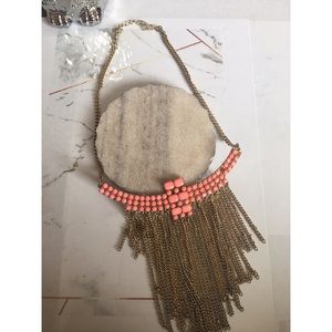 Coral statement necklace