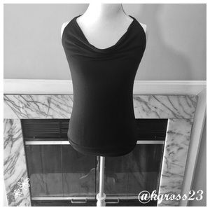 Maxazria zippered back black tank size medium